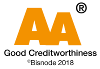 Bisnode AA luottoluokituksen logo